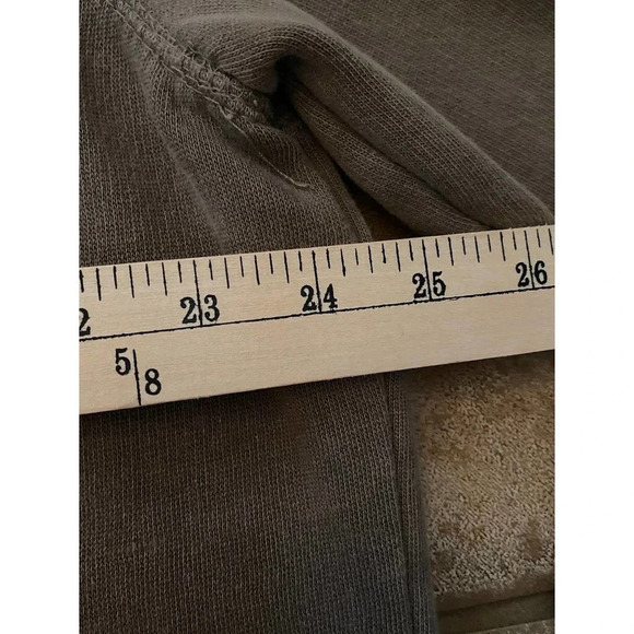 Mens Aeropostale Long Sleeve XL 3/4 Zip Warm Athletic Brown Logo With Pockets - Picture 6 of 10